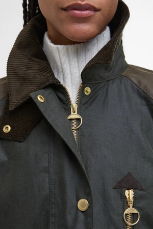 EVETTE WAX JACKET FERN/BEECH/ANCIENT TARTAN