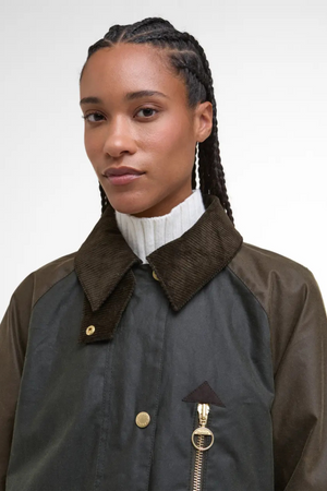 EVETTE WAX JACKET FERN/BEECH/ANCIENT TARTAN
