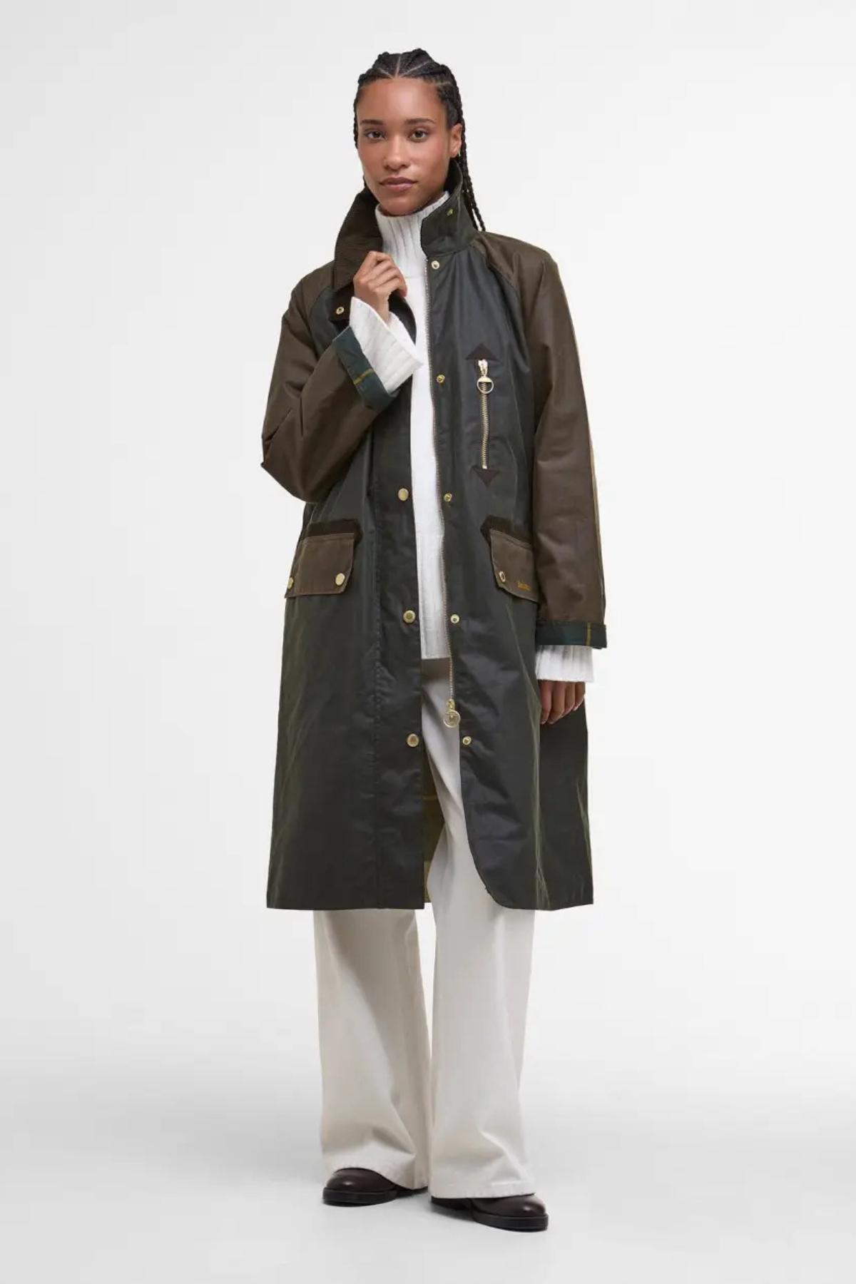 EVETTE WAX JACKET FERN/BEECH/ANCIENT TARTAN