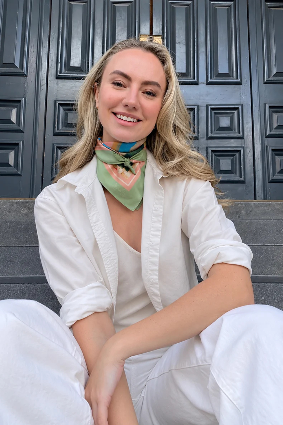 DH X JACKIE GREEN FABULOUS PETITE SCARF
