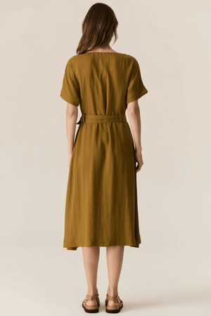FAIRE BELT DRESS KHAKI