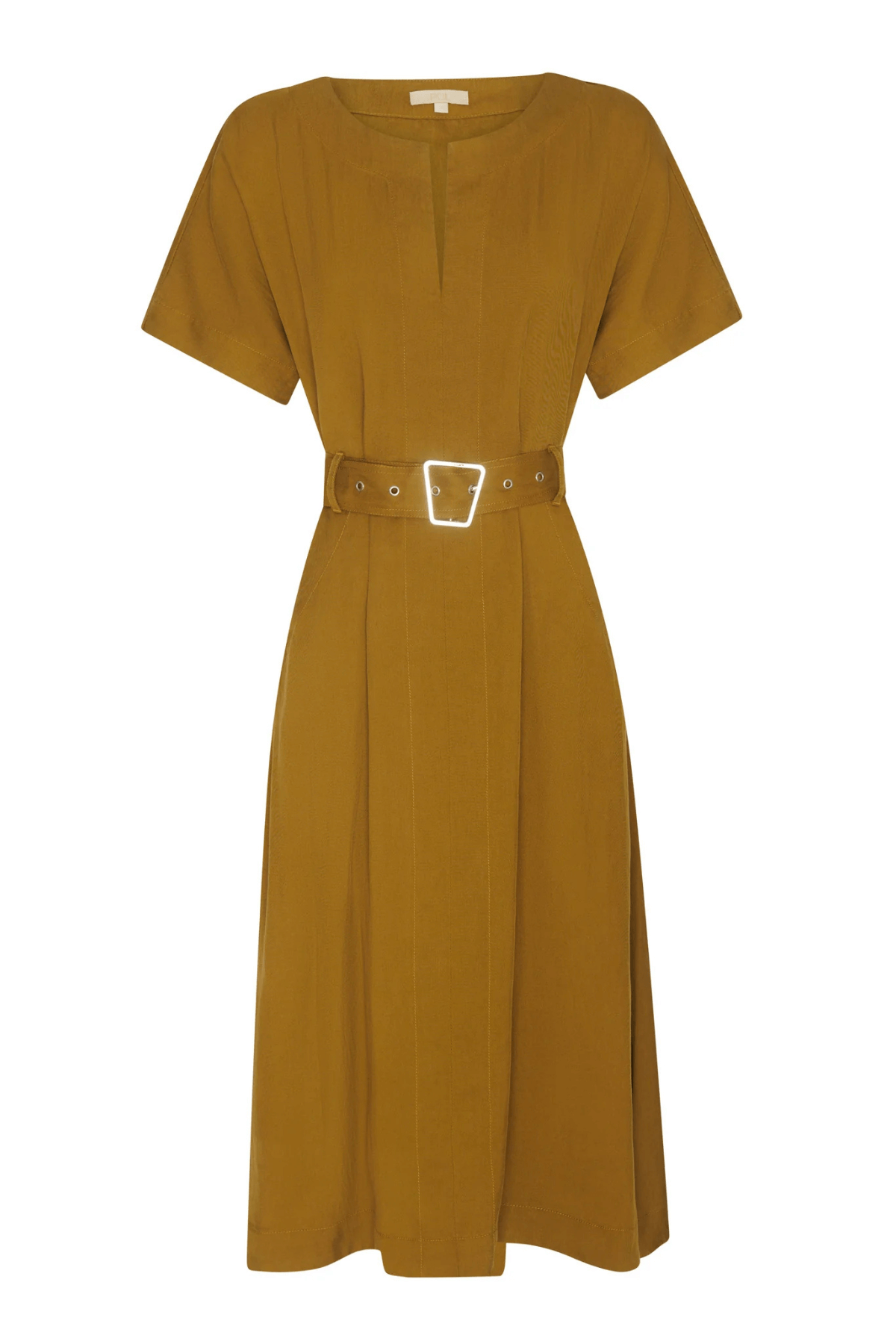 FAIRE BELT DRESS KHAKI