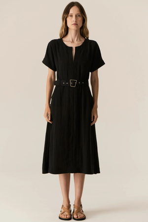 FAIRE BELT DRESS BLACK