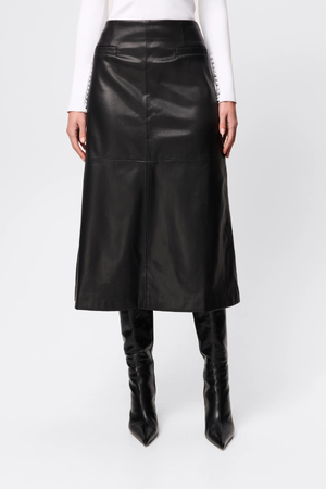 FAIRFAX MIDI SKIRT BLACK