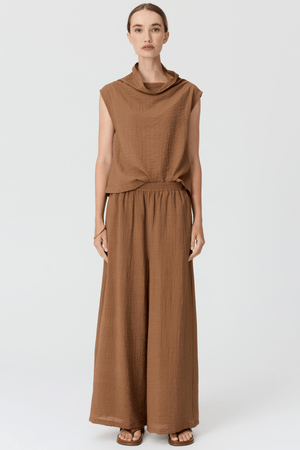 FENNEL COWL NECK TOP GINGER