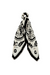 FILIGREE MODAL TWILL SCARF CREAM/BLACK