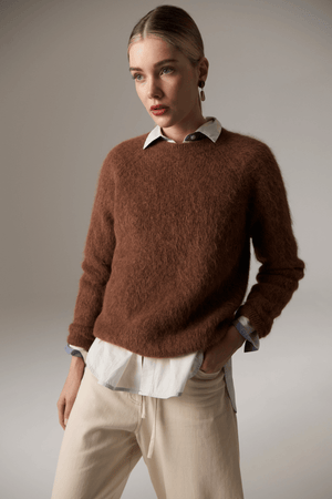 FINLAY CREW KNIT RUST