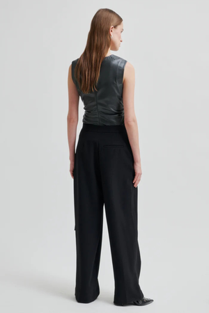 FIQUE WRAP PANT BLACK
