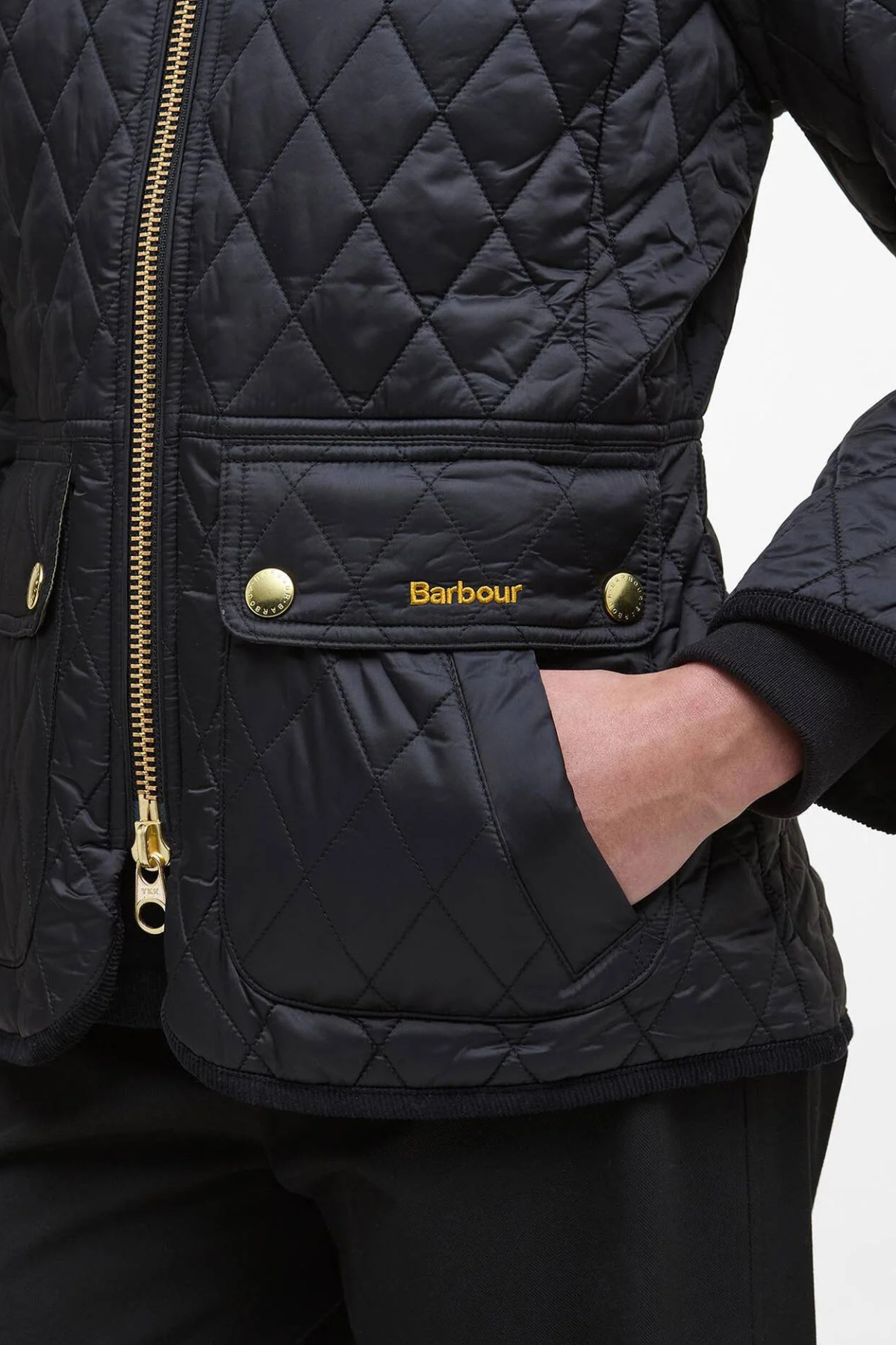FITTED BEADNELL QUILTED JACKET BLACK/CLASSIC