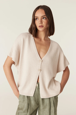 FLAX RELAXED TOP CALICO