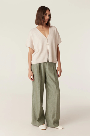 FLAX RELAXED TOP CALICO
