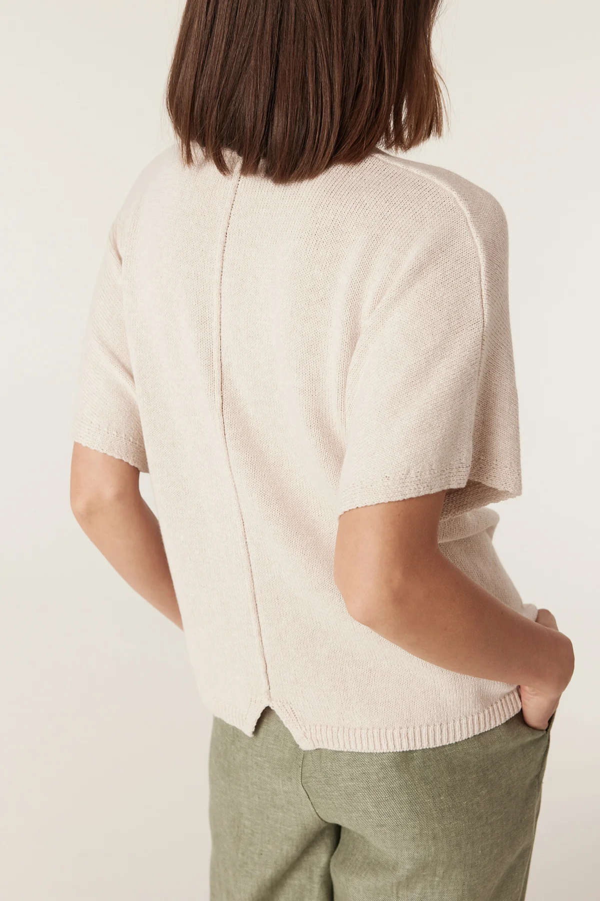 FLAX RELAXED TOP CALICO