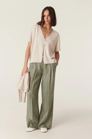 FLAX RELAXED TOP CALICO