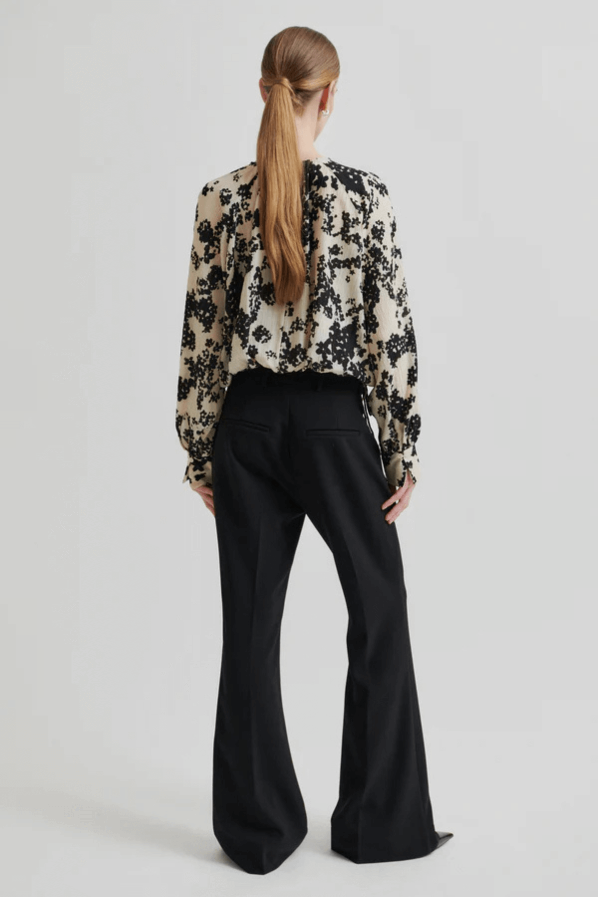 FLEURI PRINTED BLOUSE BLACK