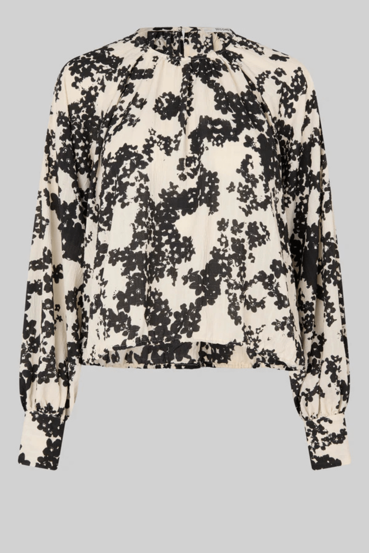 FLEURI PRINTED BLOUSE BLACK