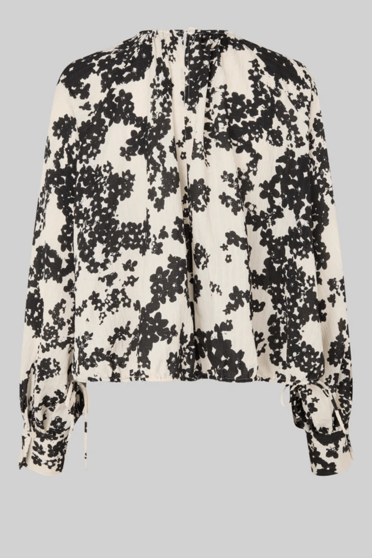 FLEURI PRINTED BLOUSE BLACK