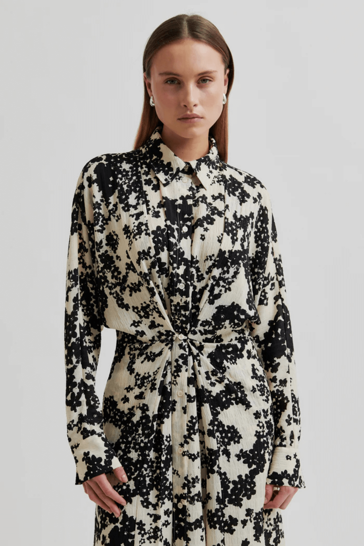 FLEURI PRINTED DRESS BLACK