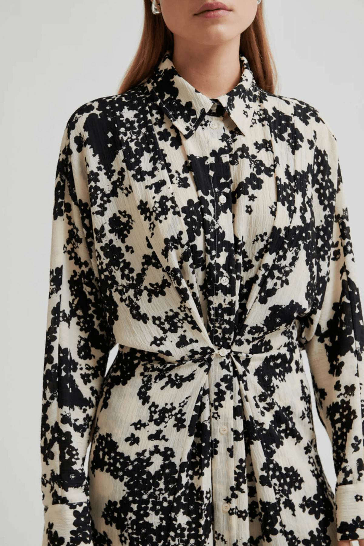 FLEURI PRINTED DRESS BLACK