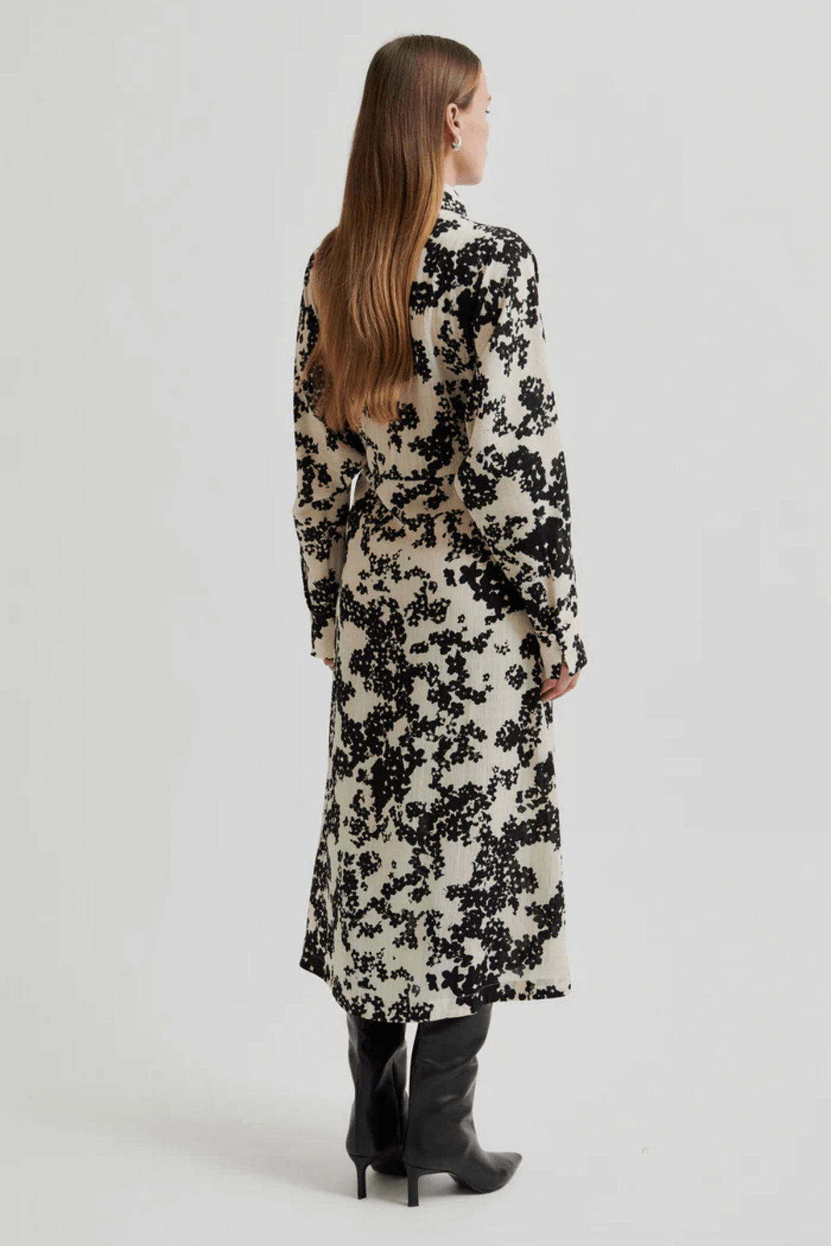 FLEURI PRINTED DRESS BLACK