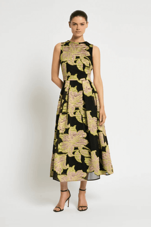 FLORENCE MIDI CITRUS/PINK/BLACK