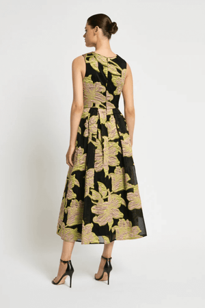 FLORENCE MIDI CITRUS/PINK/BLACK