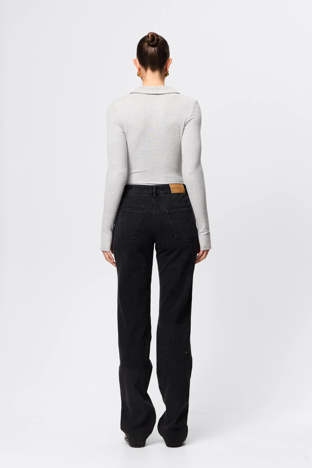 FLORENCE POLO TOP GREY MARLE