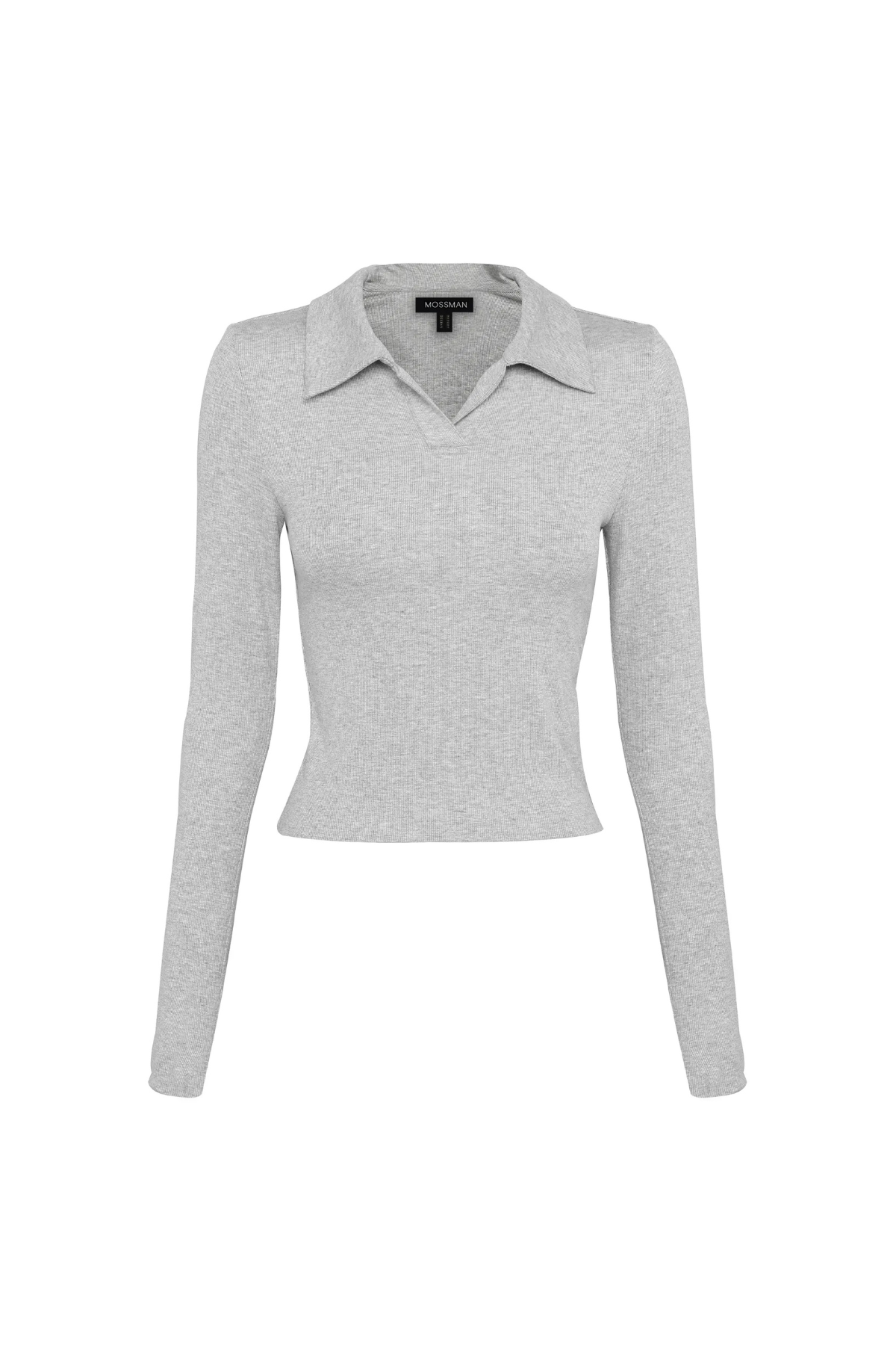FLORENCE POLO TOP GREY MARLE