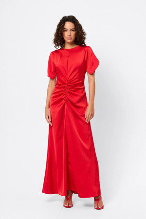 FORGIVE & FORGET MAXI DRESS VOLCANO RED