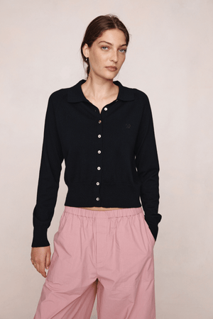 FOUNDATIONS CARDIGAN BLACK