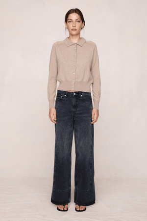 FOUNDATION CARDIGAN OATMEAL