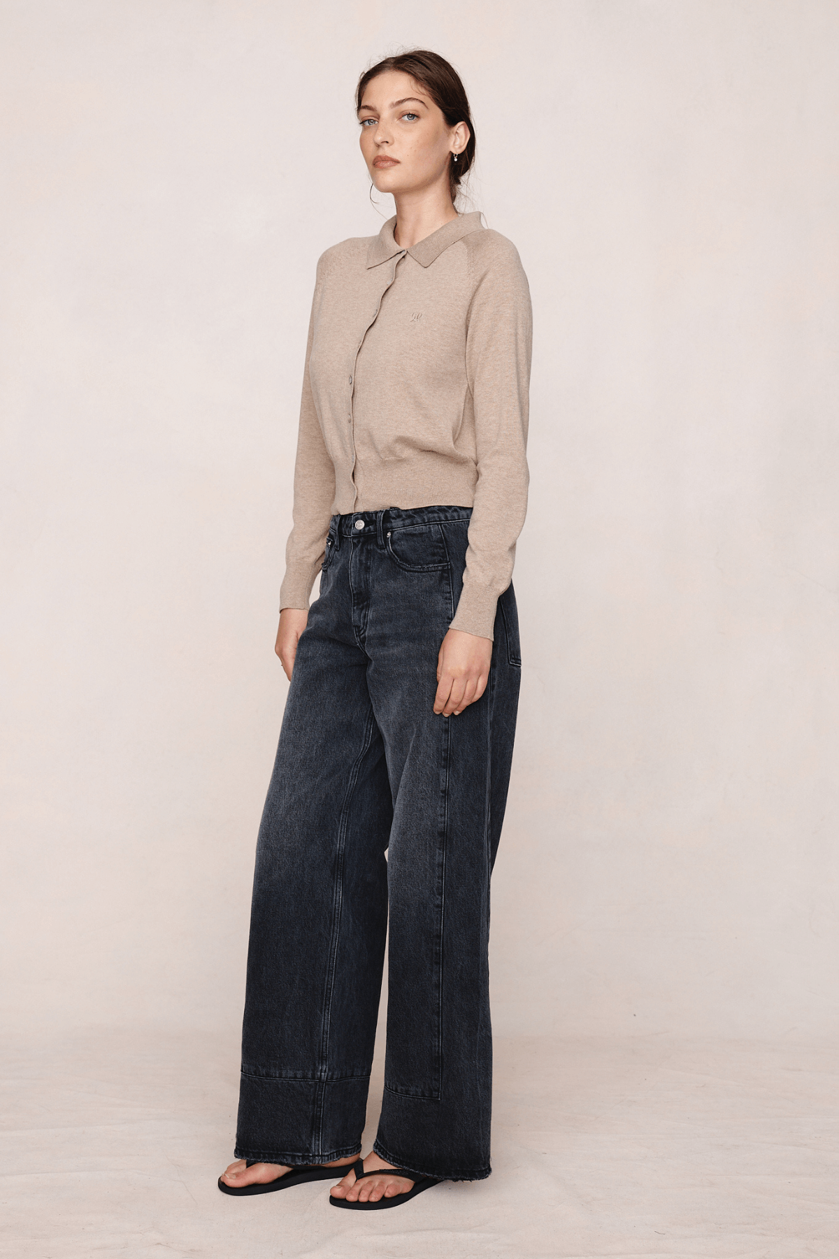 FOUNDATION CARDIGAN OATMEAL