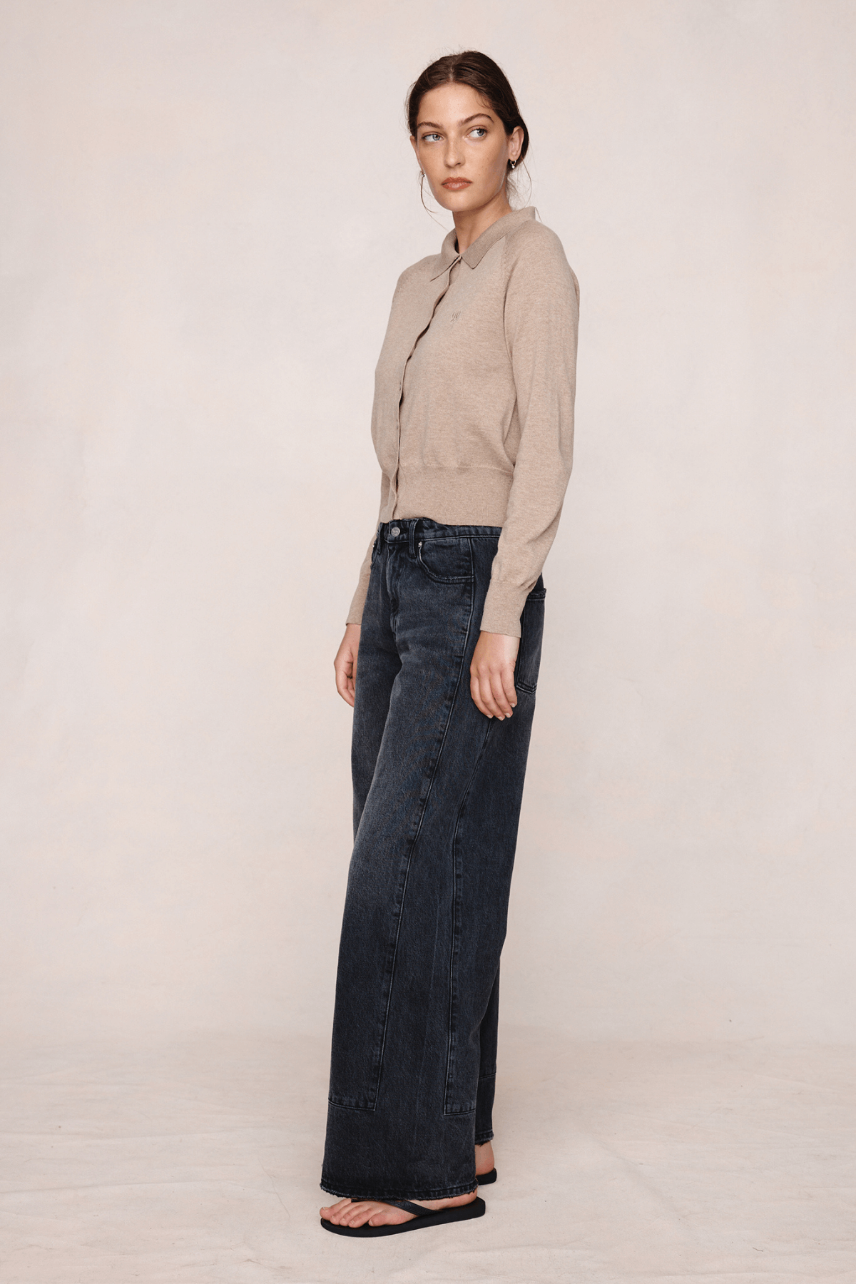 FOUNDATION CARDIGAN OATMEAL