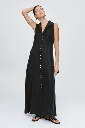 FOUNDATIONS SLEEVELESS DRESS BLACK