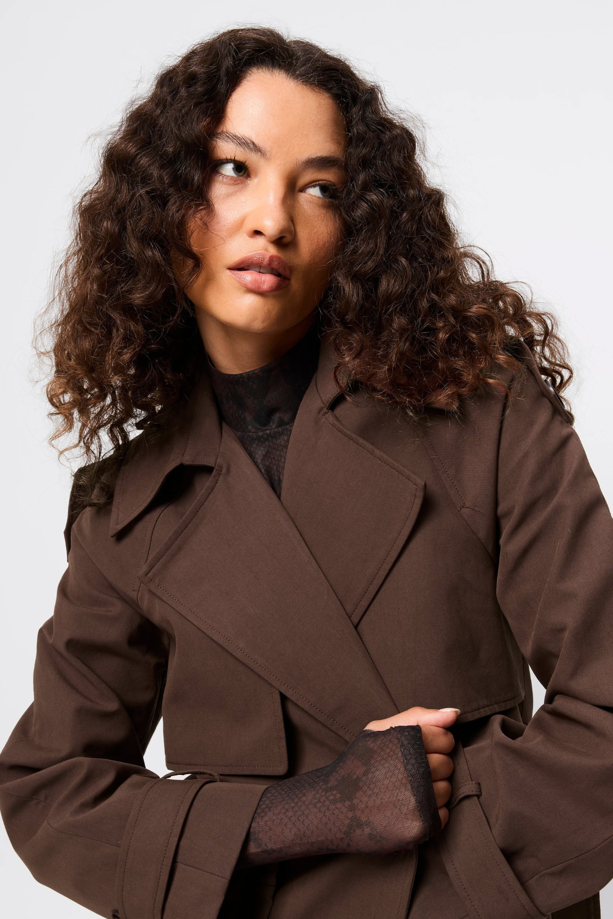 FRANKLIN TRENCH COAT CHOCOLATE