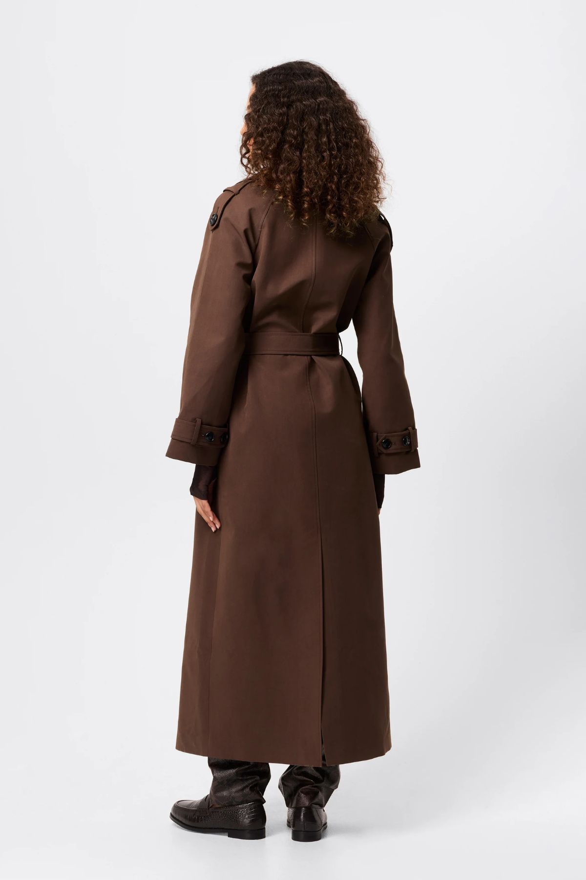 FRANKLIN TRENCH COAT CHOCOLATE