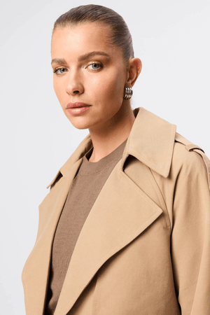 FRANKLIN TRENCH COAT SAND