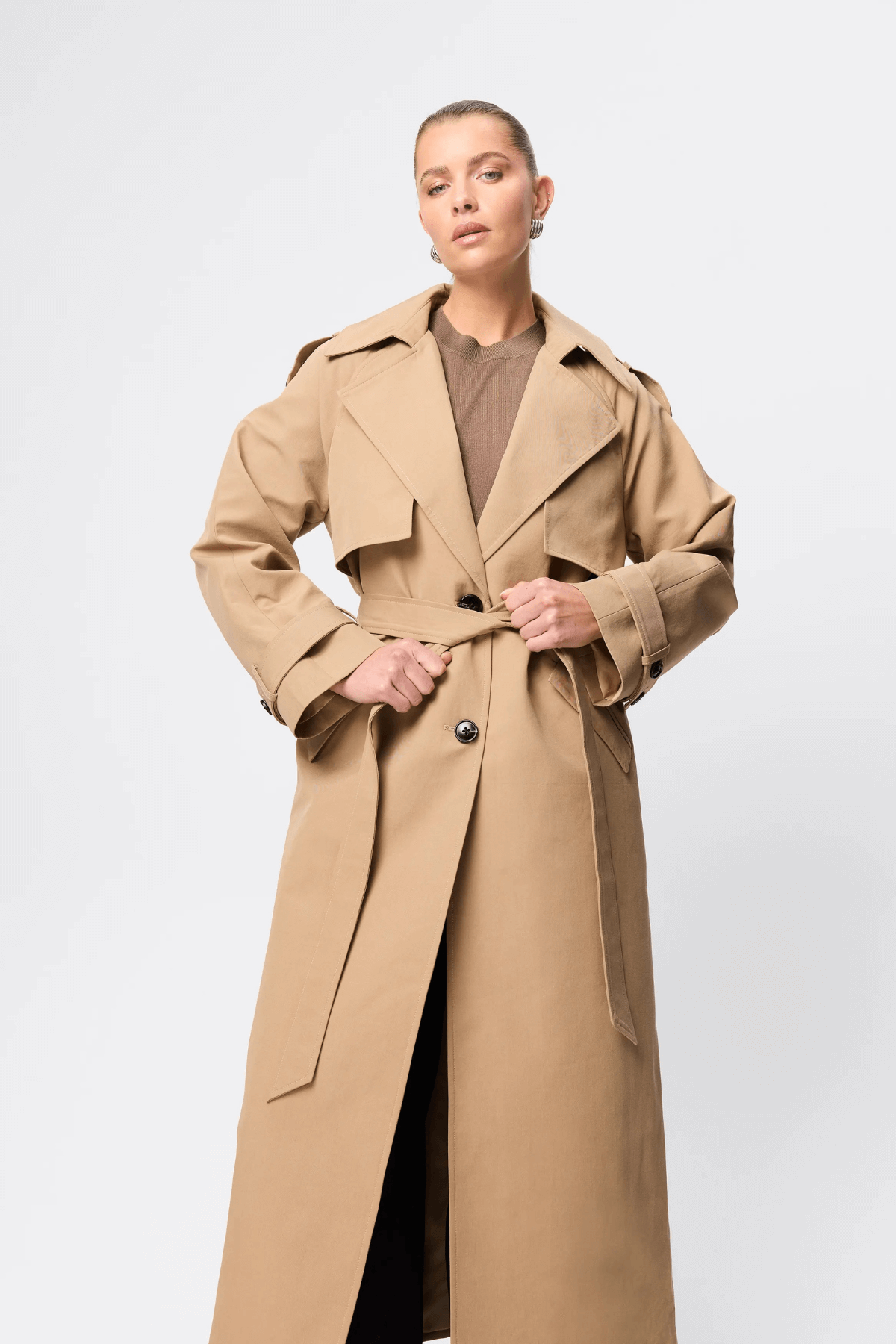 FRANKLIN TRENCH COAT SAND