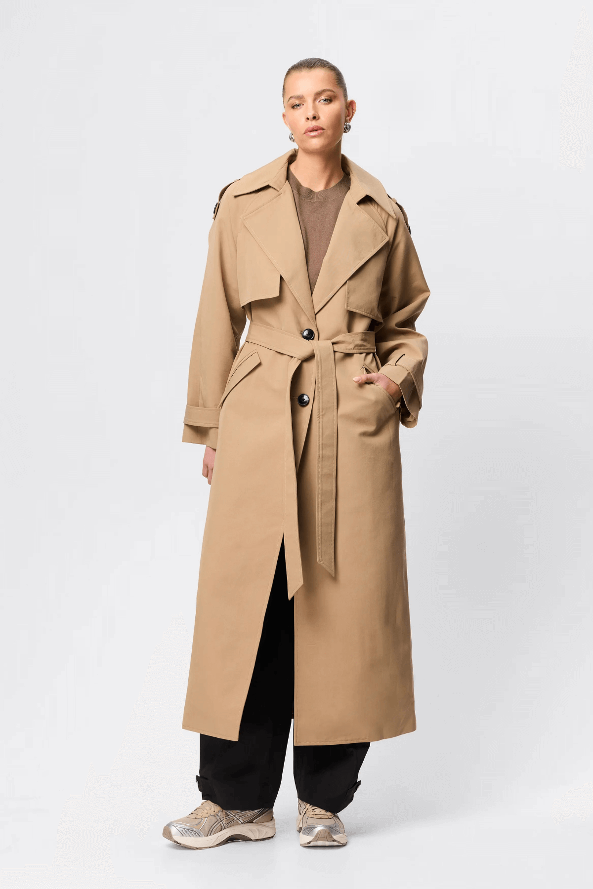 FRANKLIN TRENCH COAT SAND