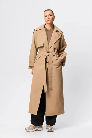 FRANKLIN TRENCH COAT SAND