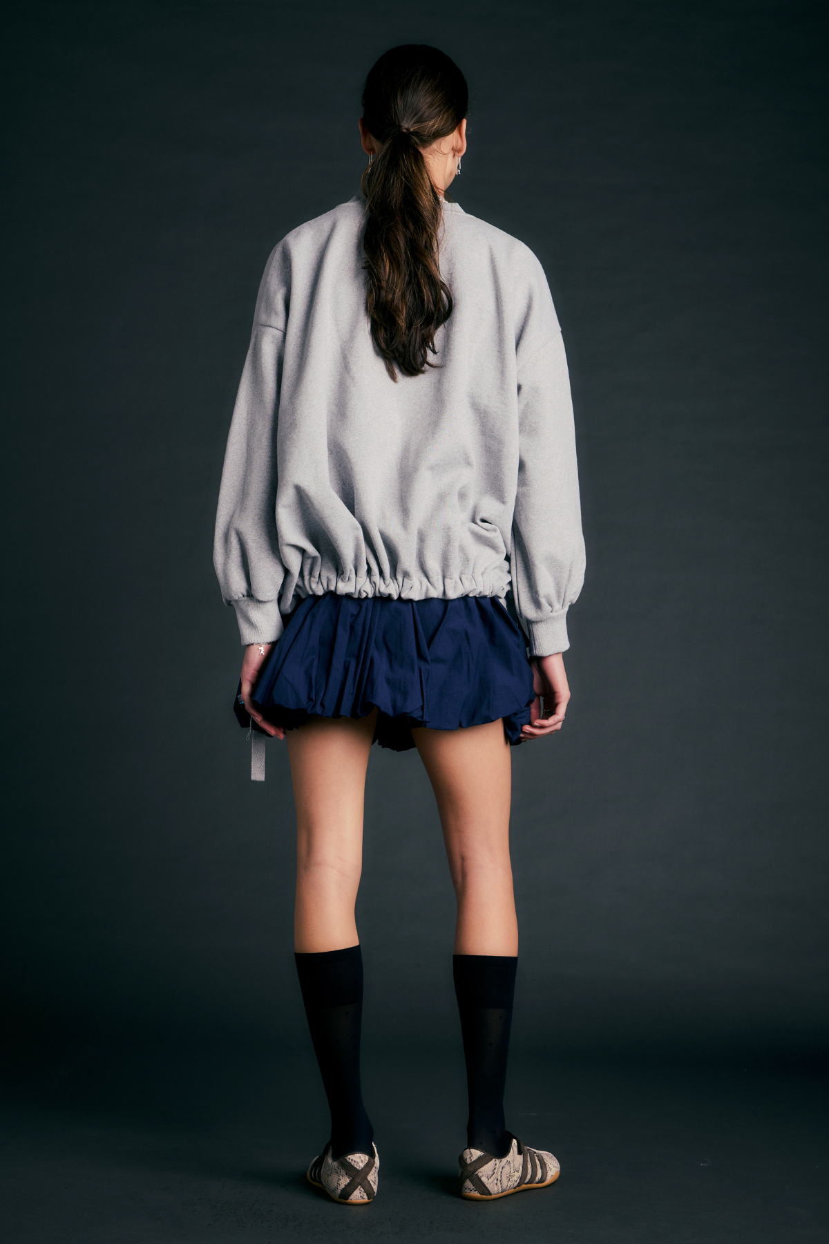 FRATERNITY SWEATSHIRT GREY MARLE