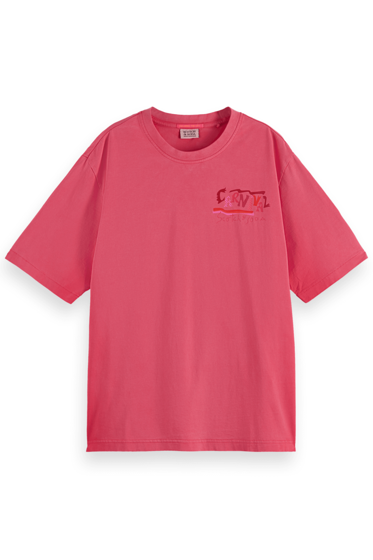 FRONT BACK ARTWORK T-SHIRT ELECTRIC PINK
