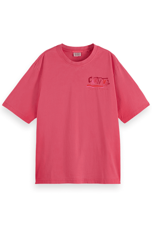 FRONT BACK ARTWORK T-SHIRT ELECTRIC PINK