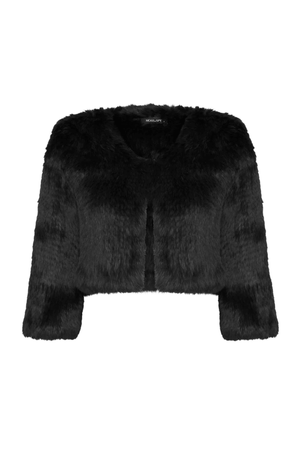 FUR BOLERO BLACK