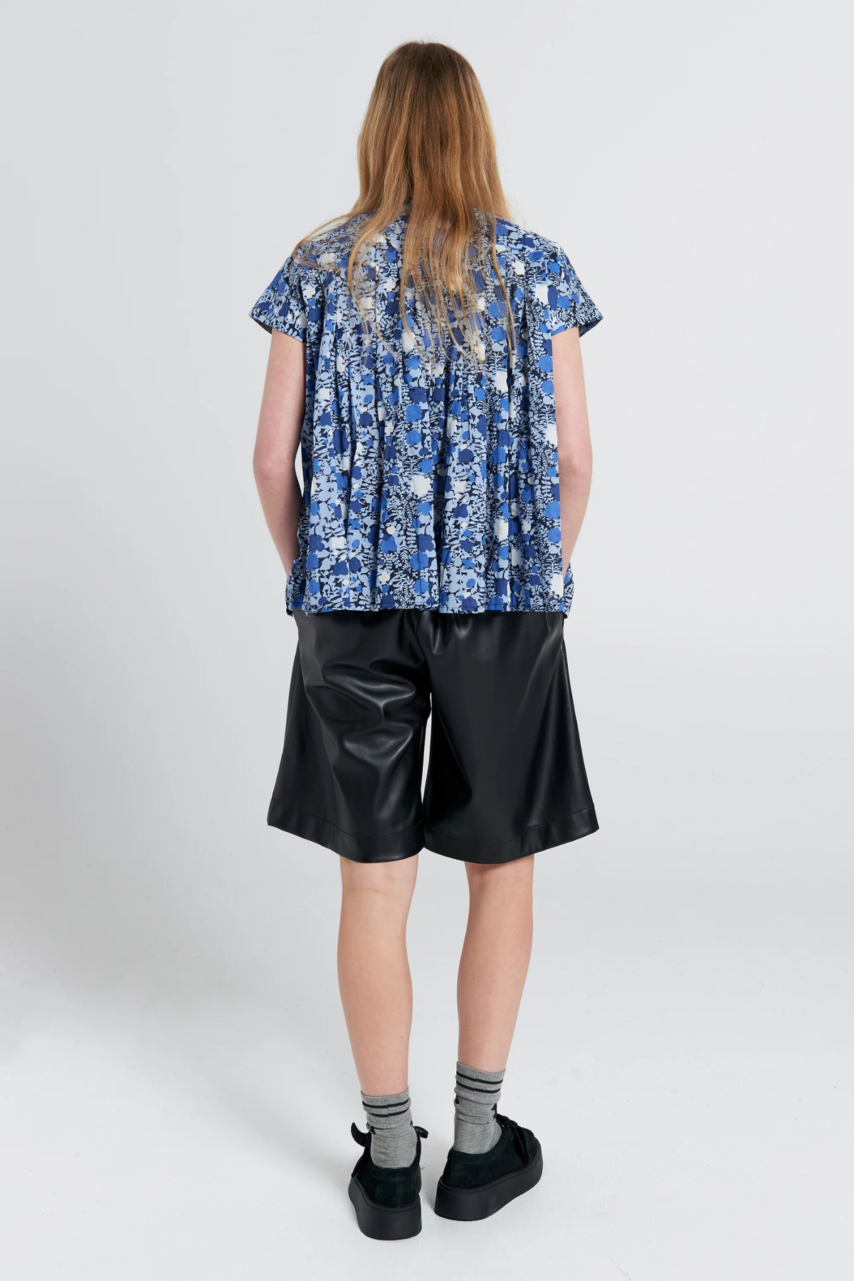 FURROW SLEEVELESS SHIRT BLUE MULTI