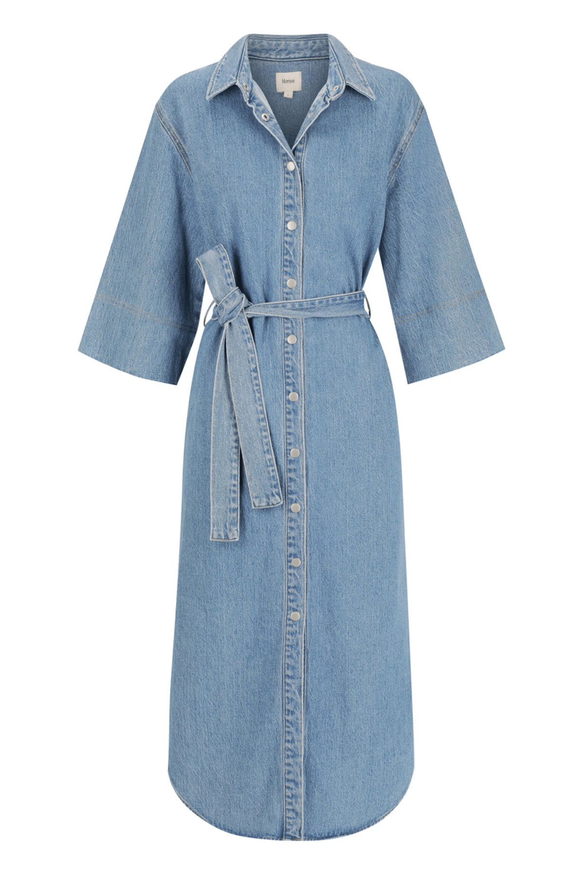 FYNN DENIM SHIRT DRESS BLUE
