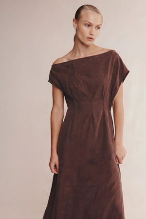 GAIA DRESS CHOCOLATE