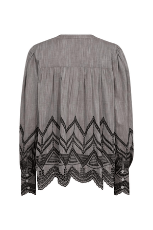 GILL EMB BLOUSE RAIN DRUM