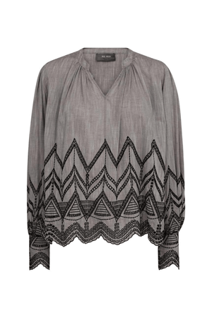 GILL EMB BLOUSE RAIN DRUM