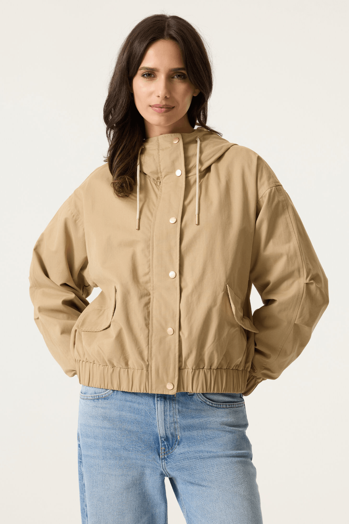 LADIES OUTDOOR JACKET SANDY TAN
