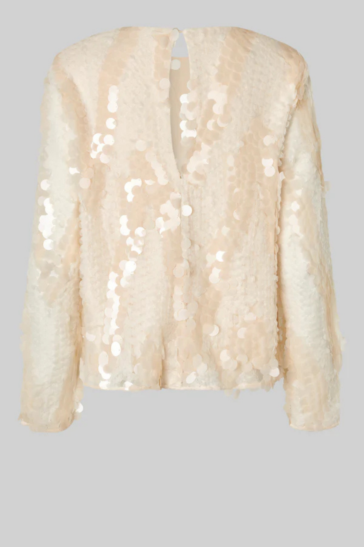 GLIMMER SEQUIN DETAIL BLOUSE JET STREAM